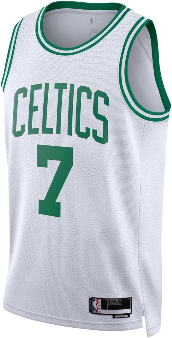 Outerstuff Jaylen Brown Boston Celtics NBA Kids Youth 8-20 Association Edition White Swingman Jersey - Image 2