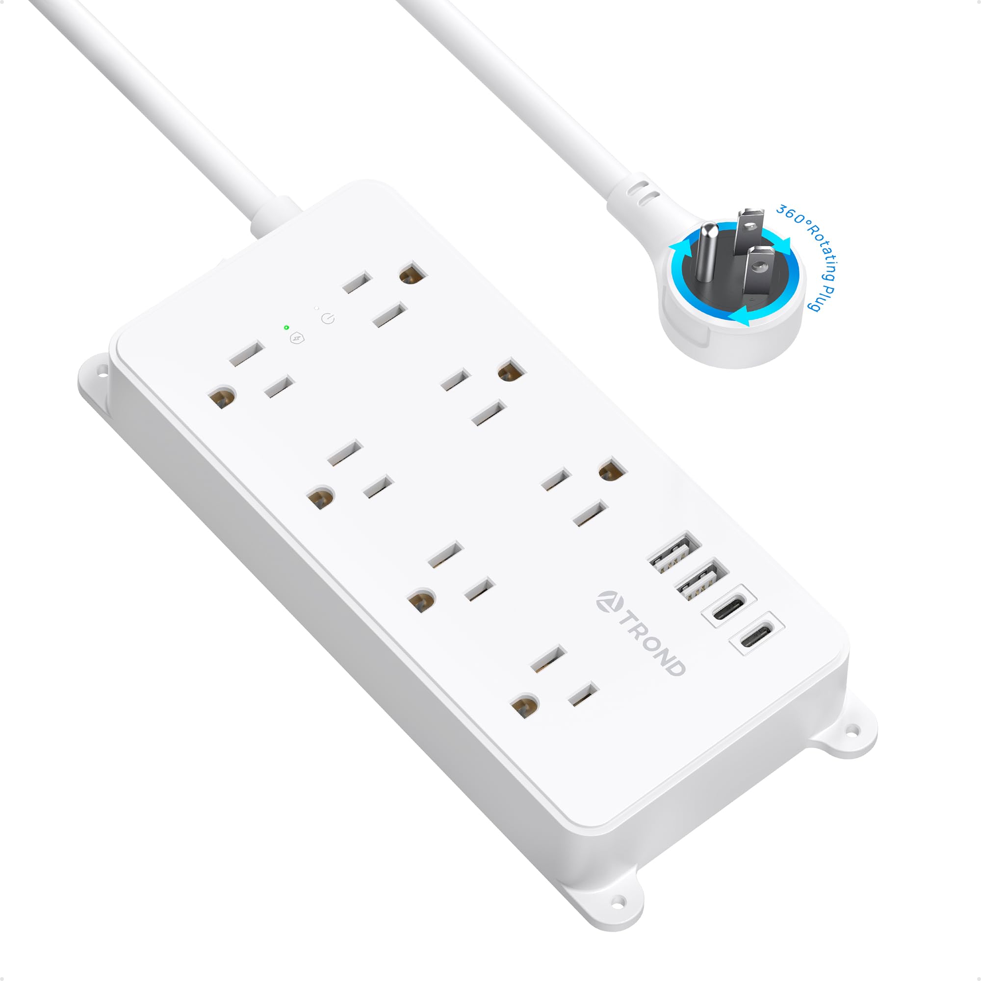 TROND Power Strip Surge Protector, Wall Mount, 5ft, ETL Listed — Amazon image 18