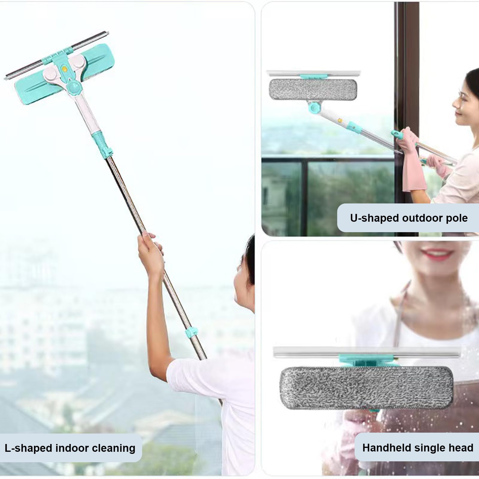 Squeegee Cleaning Squeegee, wysuwany środek czyszczący z mikrofibry