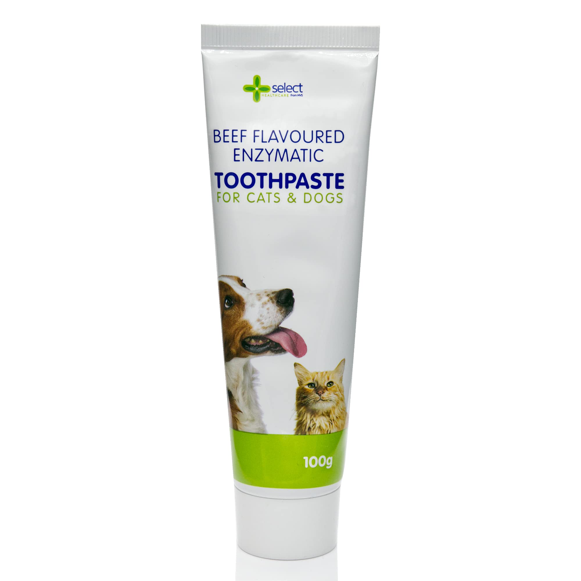 Petstoreo Enzymatic Dog Toothpaste - Used by UK Vets - Beef Flavour, 100g - Suitable for Cats