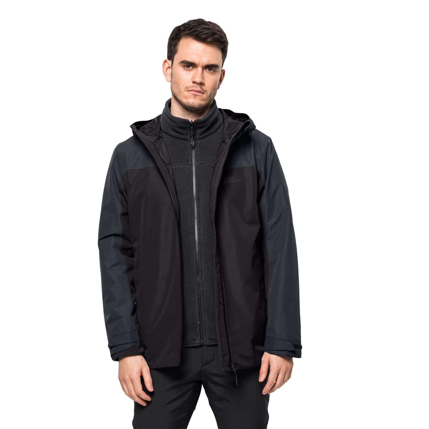 Jack Wolfskin Męska kurtka wiatrowa Taubenberg 3 w 1