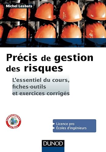 Précis de gestion des risques - L'essentiel du cours, fiches-outils et exercices corrigés