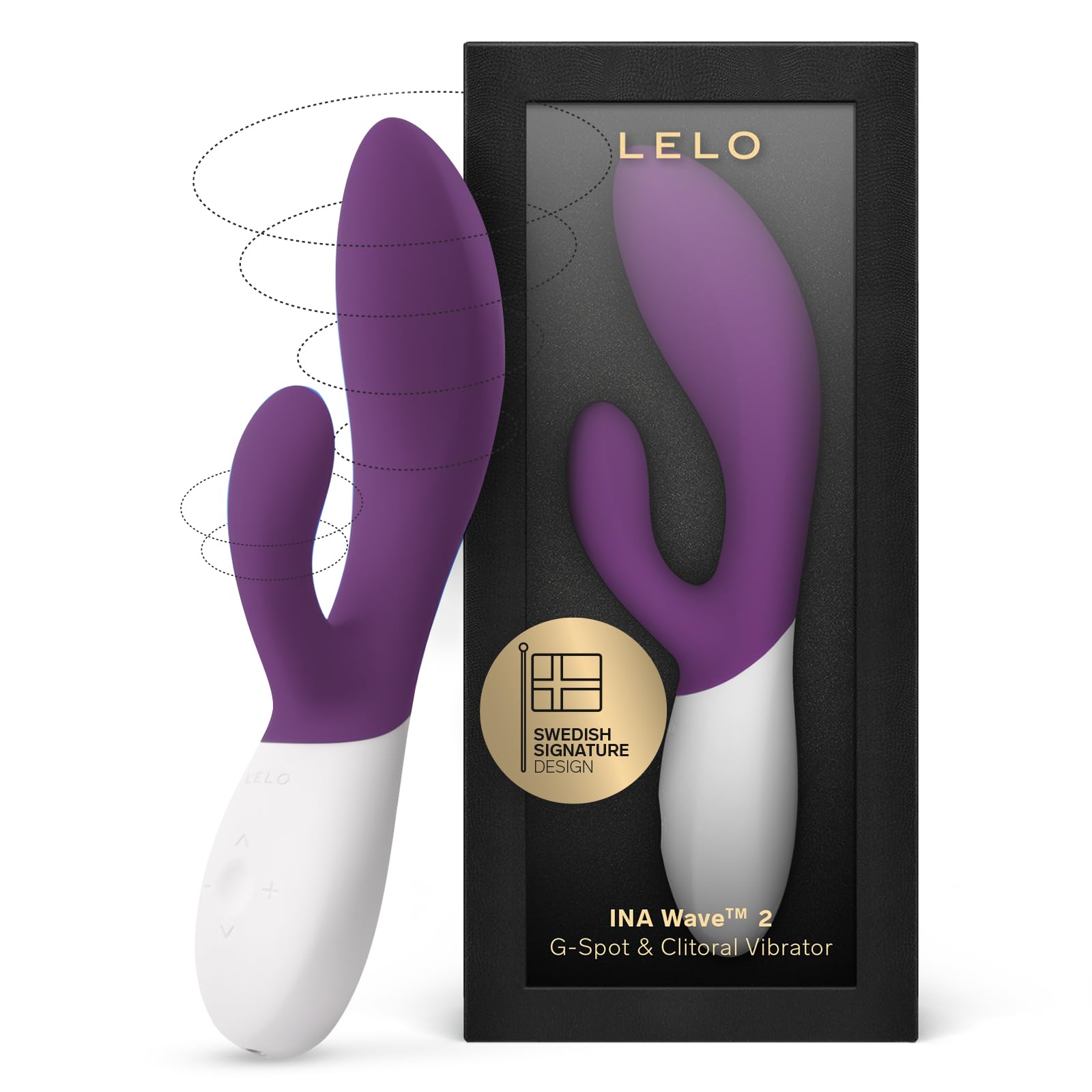LELO INA Wave 2 Rabbit Vibrator for Women Sex Toy G Spot Rabbit Vibrator with Wavemotion Technology and