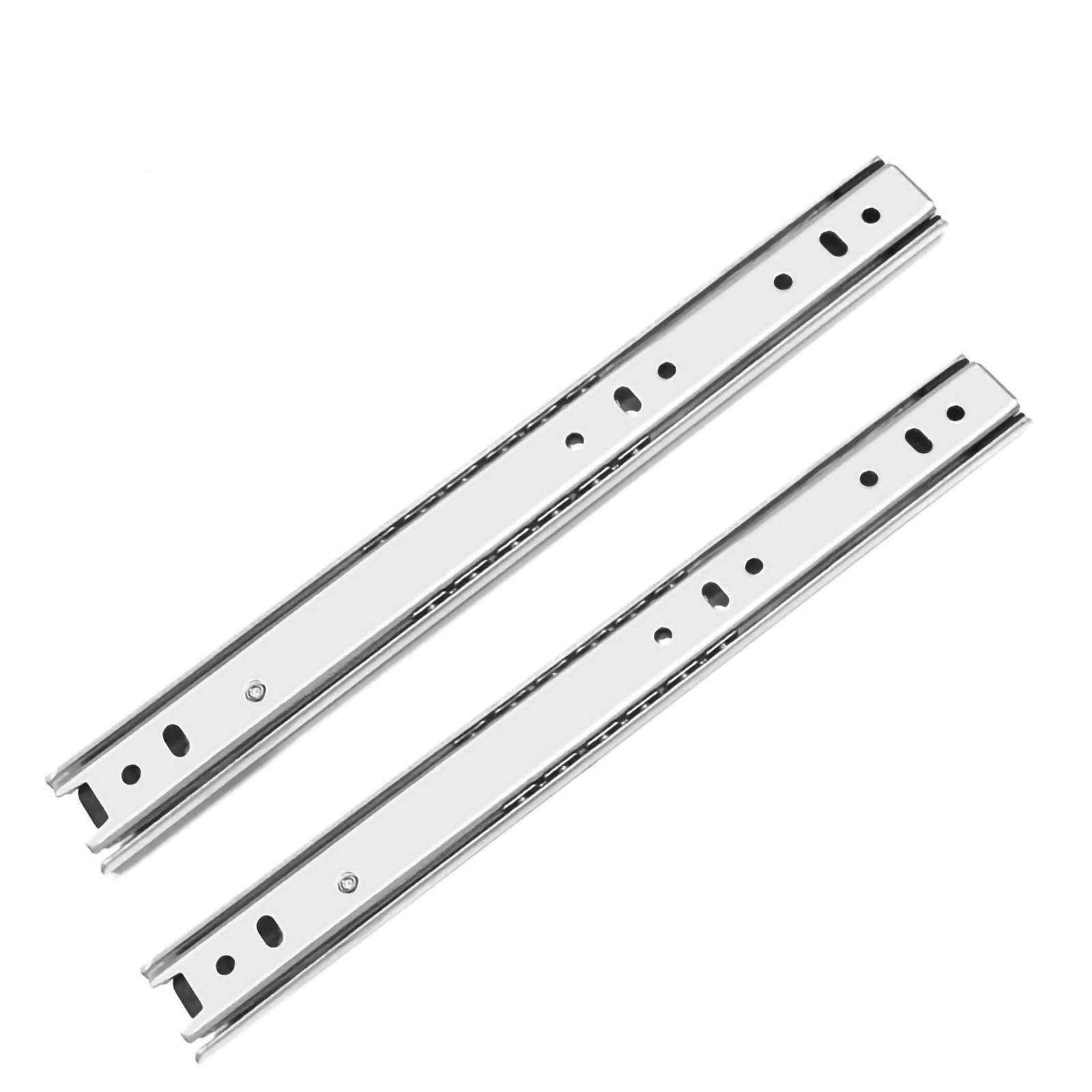 Prowadnice do szuflad z miękkim domykaniem 25 cm 1 para bocznych szyn do szuflad K Dresser częściowe przedłużanie metalowych prowadnic