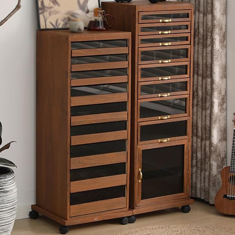 Aufbewahrungstruhe for Schmuck und Kosmetik, 360° drehbar, stehender Schmuckschrank for Damen, große Schmuckschatulle, mehrschichtige Halskettenaufhängung, Uhrenbox(48in)