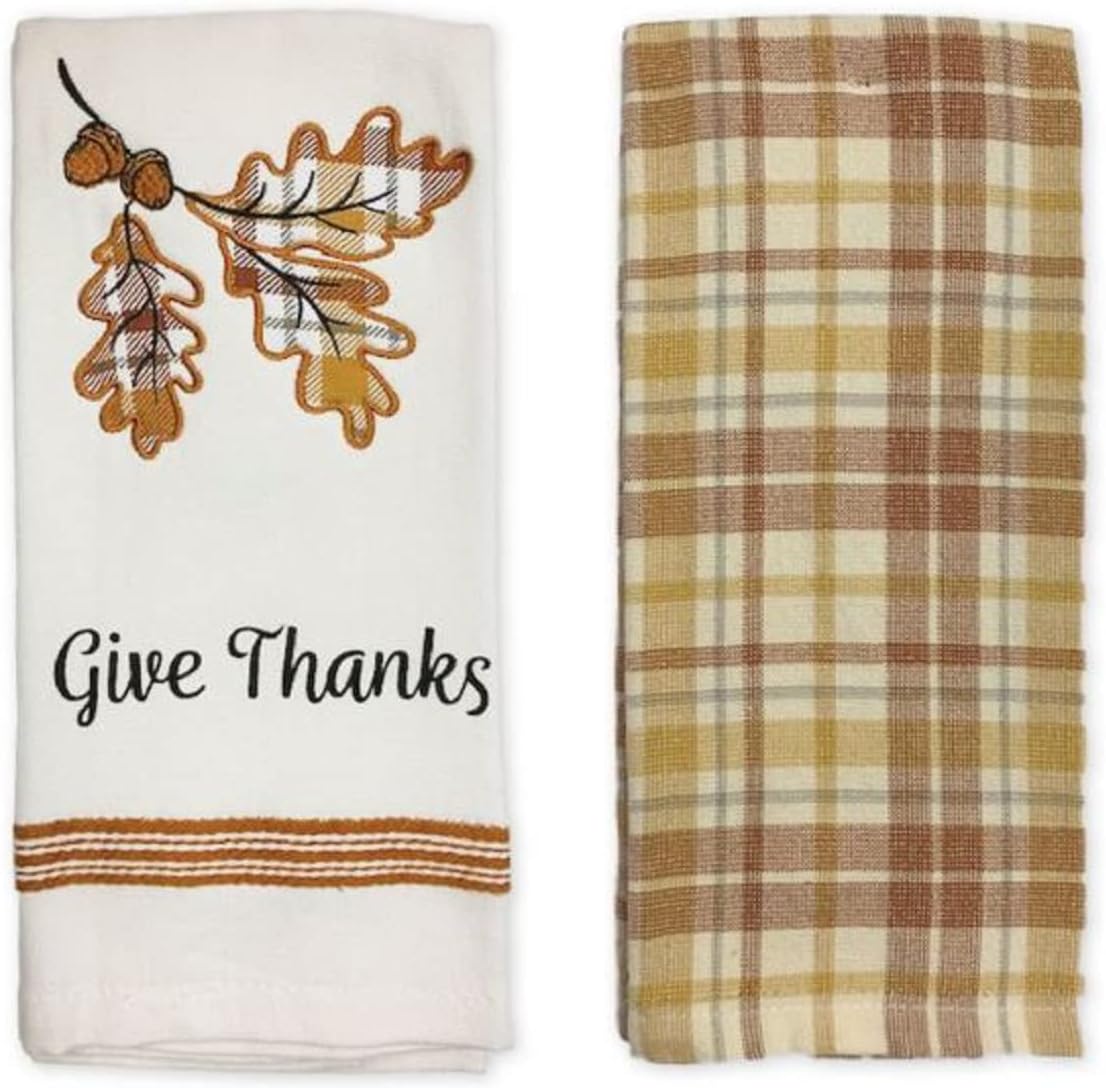 Pam's Glam Fall Hand Towels Emboidered Thick Absorbant