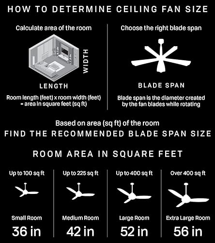 Miniatura 2 de Litex BRC30WW6L Ventilador de techo vórtice de 30 pulgadas con seis astas reversibles blancascal y juego de luz única con vidrio opalino forma de