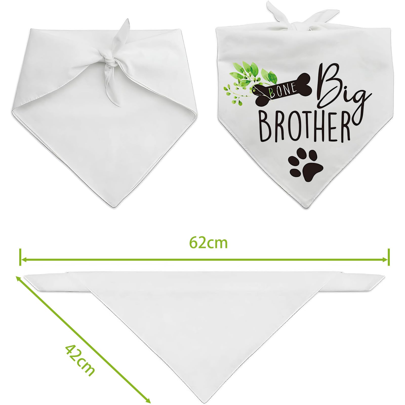 Bandana per Cani Triangolo in Cotone Bianco Lavabile Accessori per Animali Domestici