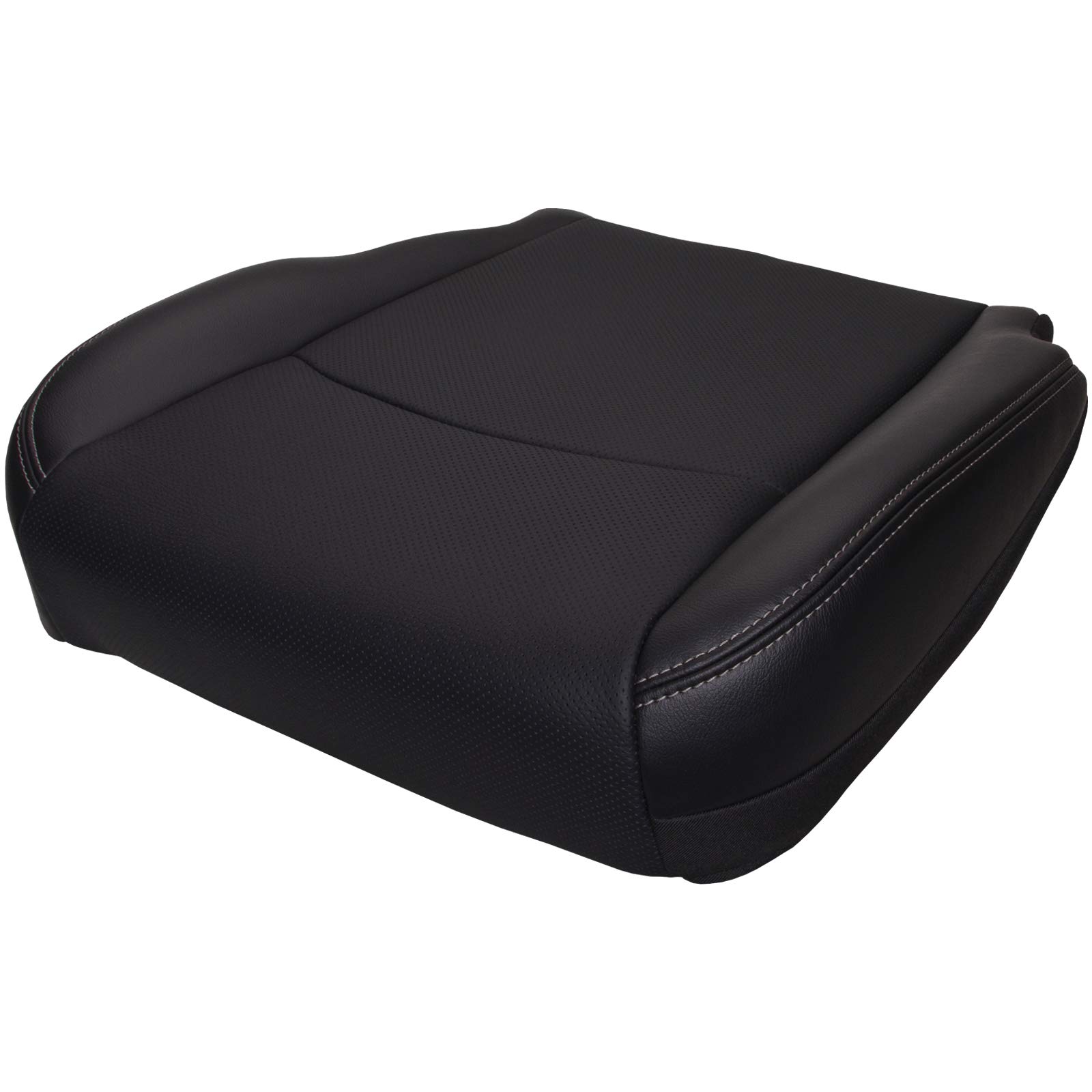 Cubierta De Asiento Inferior De Vinilo Para Dodge Ram 1500 2009-2012 - Color Gris, Lado Del Conductor