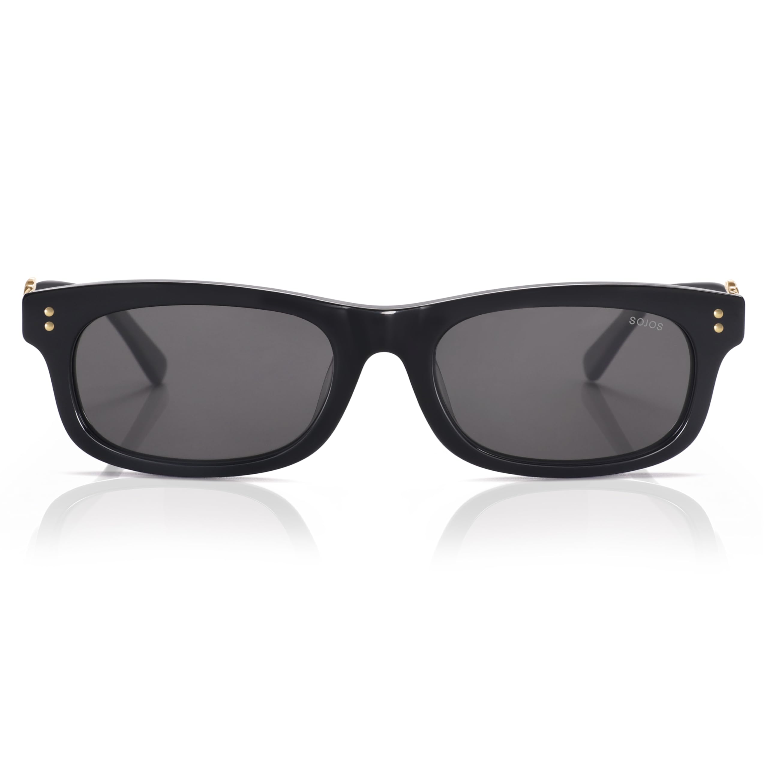 SOJOS Schmale Rechteckige Acetat Sonnenbrille SJ3102