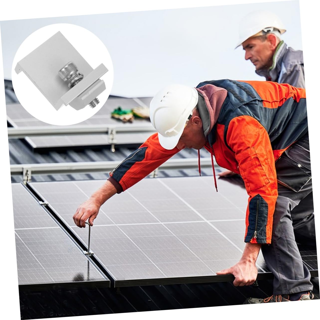 12 Soportes de Montaje para Paneles Solares M8x25 de Aluminio