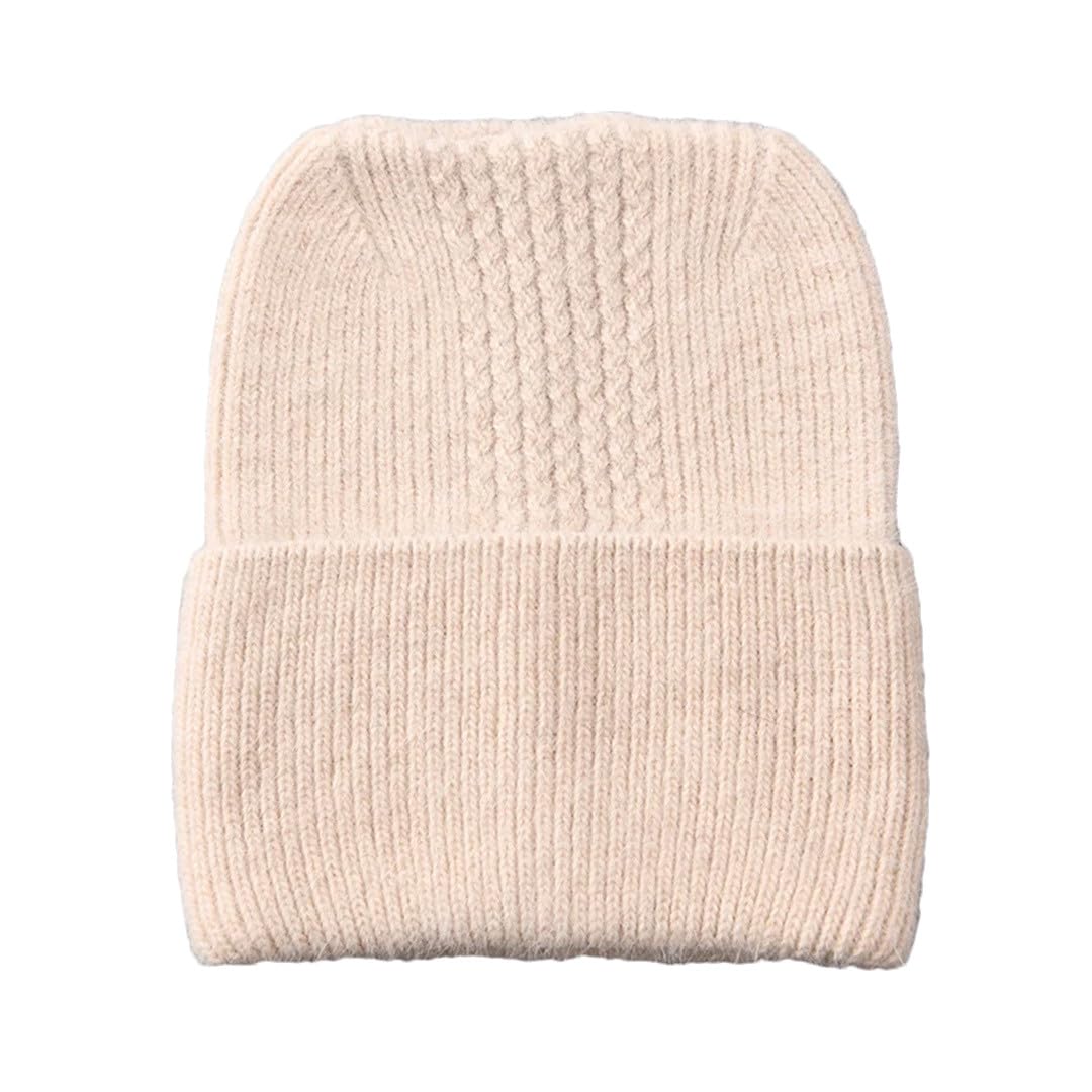 Gorro De Invierno Para Mujer, Gorro De Pelo Largo, Mezcla De Cachemira, Gorros Tejidos, Gorro Bonito Para Niña Con Orejas