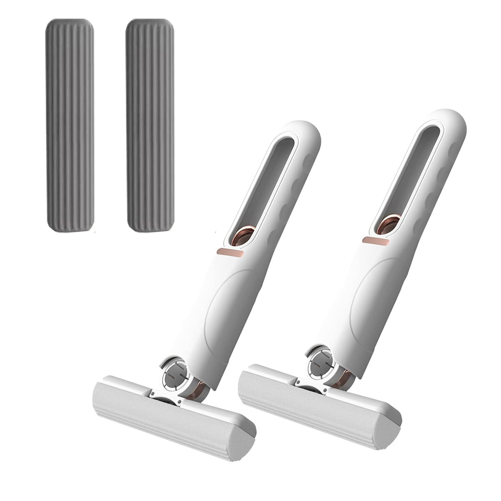 Portable Self-Squeeze Mini Mop, 2Pcs Quickie Sponge Mini Hand Mop Powerful Absorbent Easy Squeeze for Counters Small Spaces, Small Quick Cleaning Mop on Ceramic Glass Wooden Desktop Brand: Ainstru