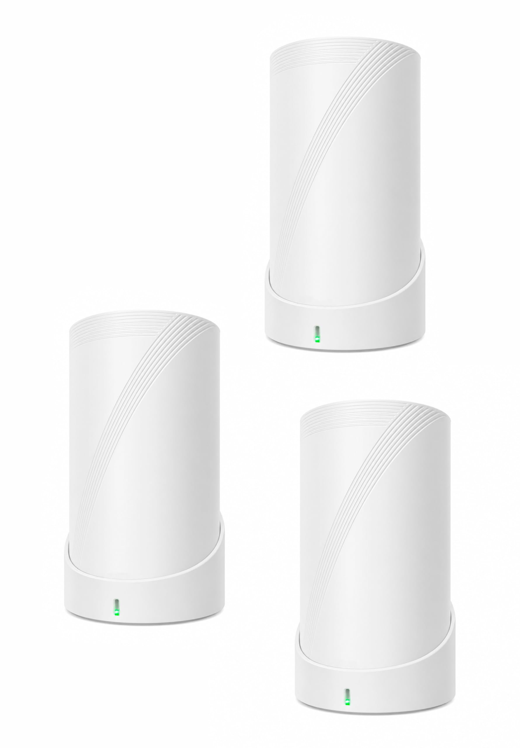 Support mural compatible avec TP-Link Deco BE63, BE65, BE67, BE10000, BE9300, BE14000, XE75, XE75 Pro, X75 et X80 (lot de 3) - Étagère murale pour routeur WiFi 7 et 6E - ABS (blanc)