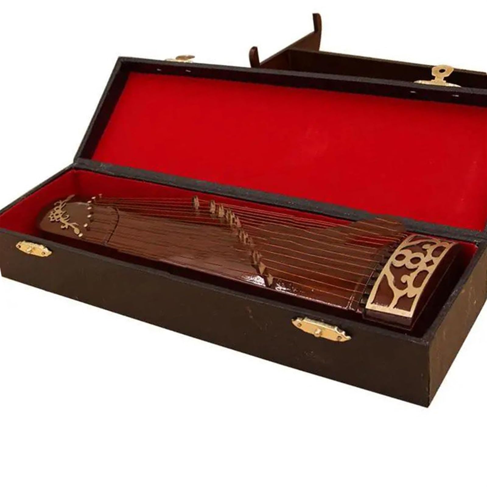 Mini Guzheng Ozdoba Drewniana Guzheng Instrument Muzyczny Model Sceny Dekoracji Akcesoria Dekoracji instrument mini (Size : 25CM)