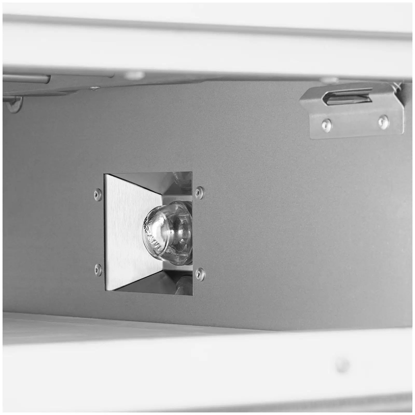 Horno de pizza profesional 1 dormitorio diámetro 60 cm puerta acristalada acero inoxidable vidrio plateado 14_0009066