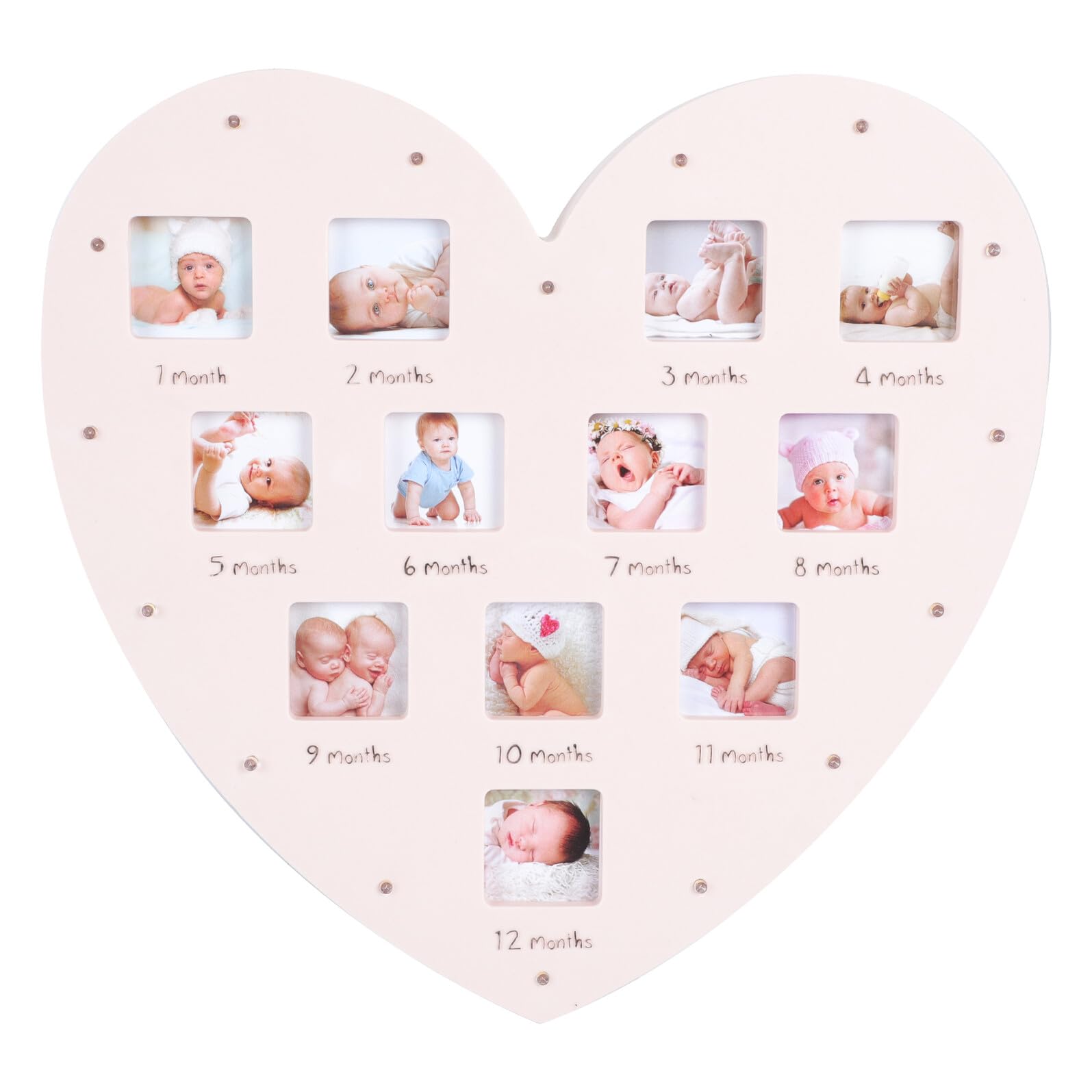Marco de Fotos de Recuerdos en Forma de para Niño 12 Meses