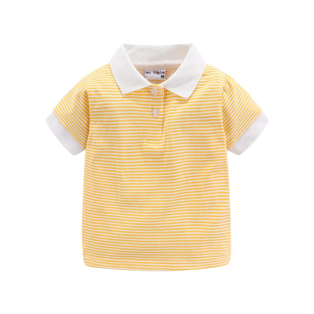 Mud Kingdom Boys Polo Shirt Short Sleeve School Uniform Pique Polo Summer