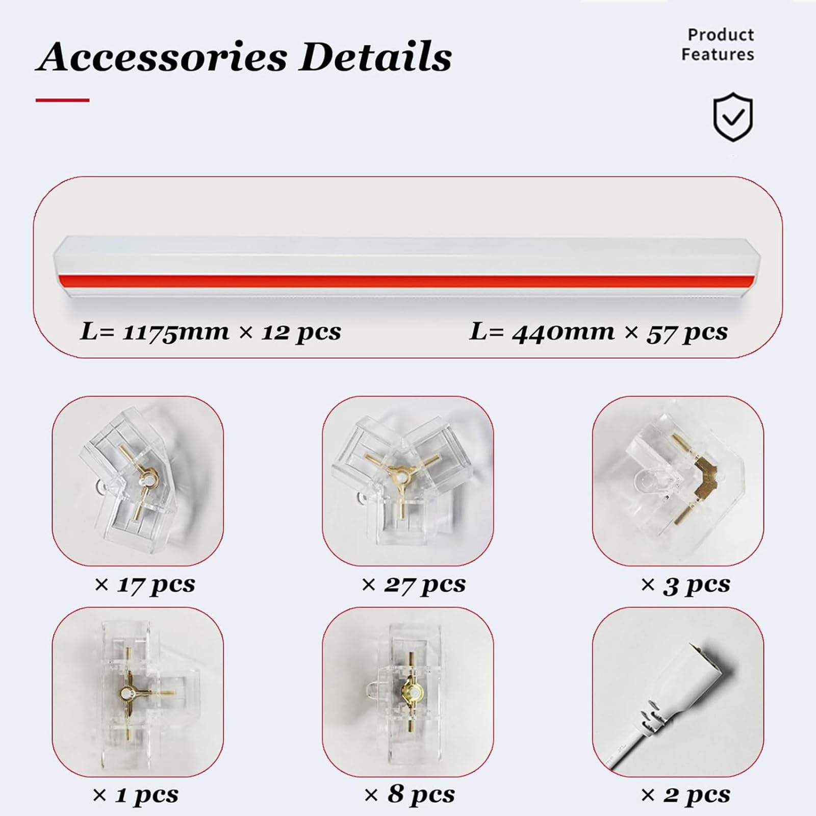 14-Grid Honeycomb Led Garage Light 672w Hexagon Garage Light 6500k Pure White Light 110-120lm W Luminous Flux 69 — view 7