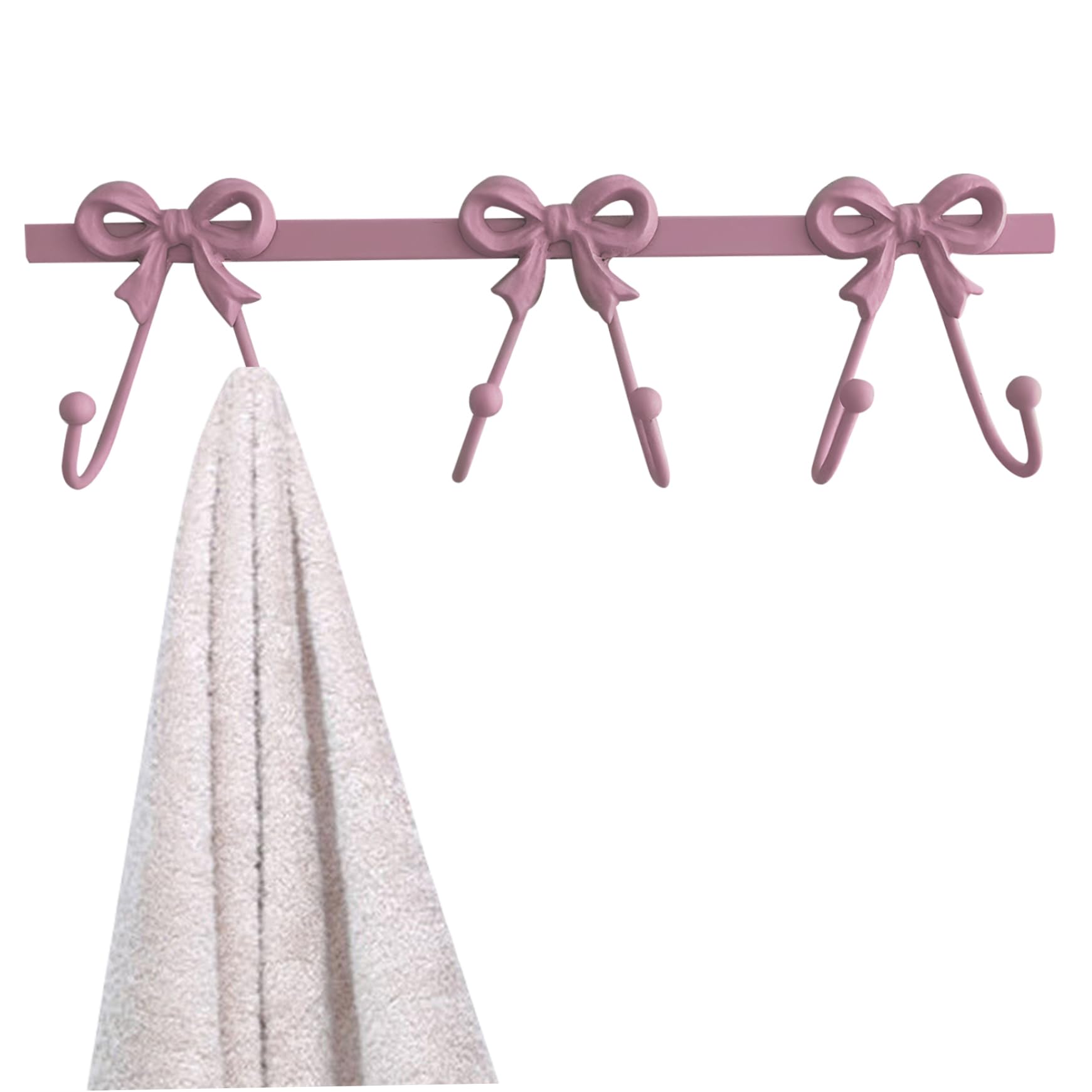 Crochets muraux en métal rose Gcroet lot de 5 pour clés et serviettes