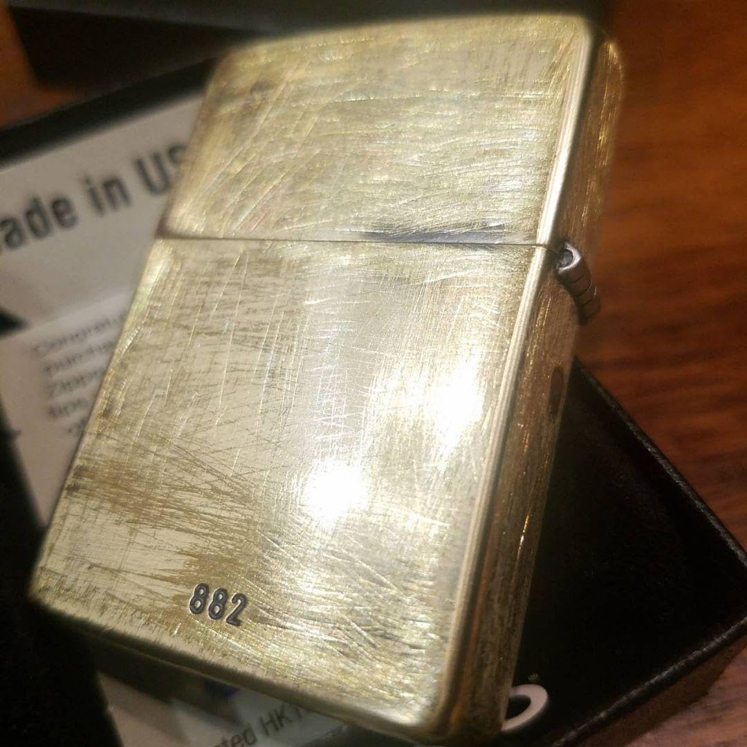 Amazon.co.jp: ONE OK ROCK ワンオク ダメージ加工 Zippo ゴールド 