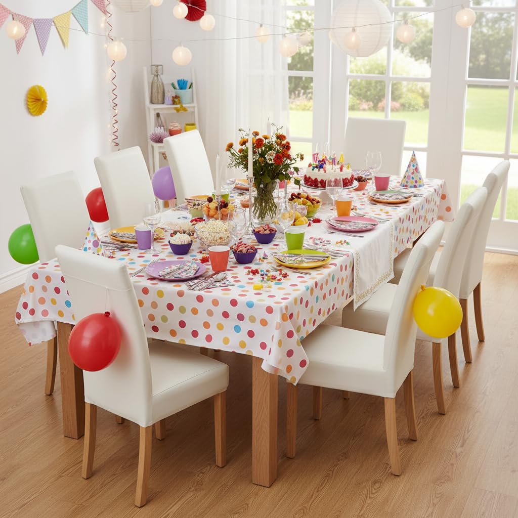 Lot de 4 Housses de Chaise de Salle à Manger en Similicuir PU imperméable et Extensible (crème, 4)