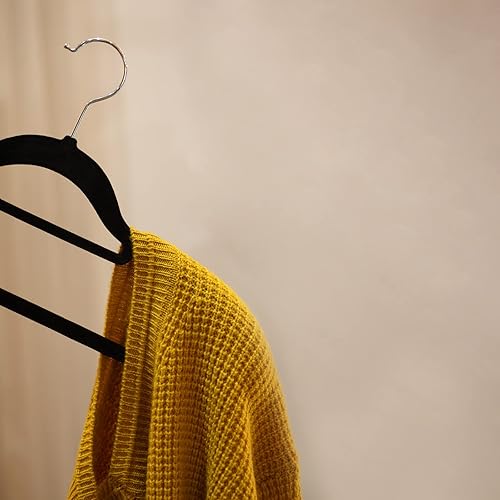 Miniatura 3 de KADEA - 10 perchas de terciopelo con forma de hombro, adecuadas para perchas de terciopelo, antideslizantes (Nota las perchas no están incluidas)