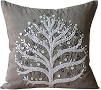 Vista 17 de The HomeCentric Funda de almohada, fundas marrones, fundas de almohada geométricas japonesas ópticas, fundas de almohada de 24 x 24 pulgadas, fundas