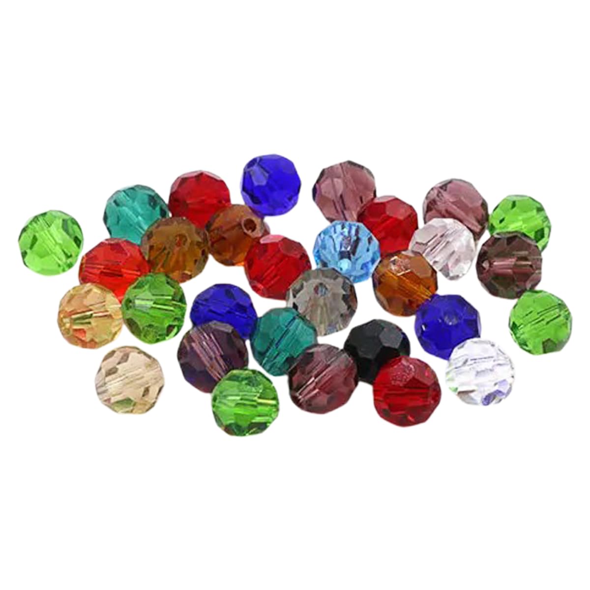 Perles de verre de 6mm en mélange multicolore pour créer vos bracelets d'été personnalisés