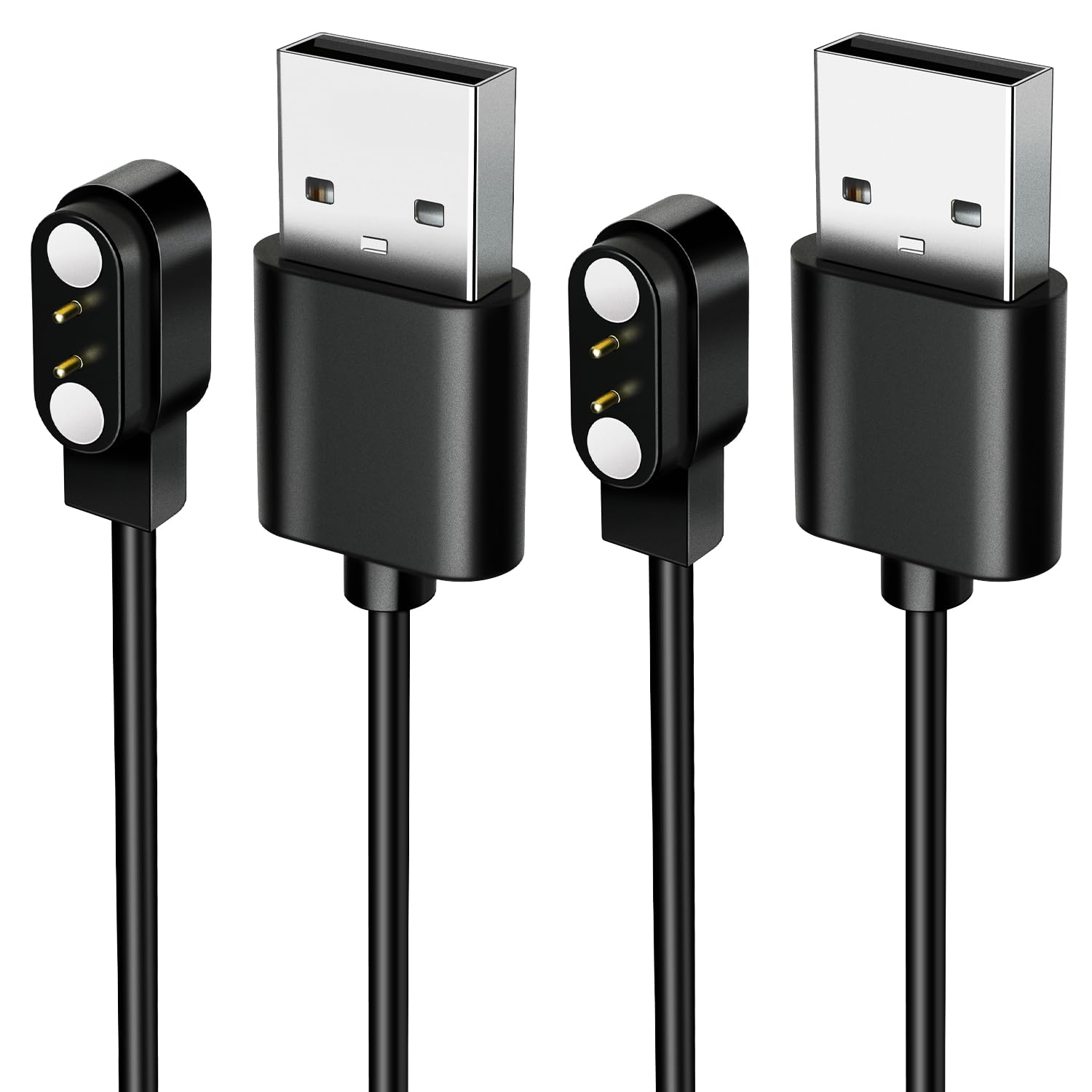 2-Pack Magnetic Charger LMC284: Fast & Safe Charging for Open-Ear Headphones, Bone Conduction Earbuds/Earphones and Some Smart Watch, Magnetic Charging Cables with 2.84mm Pitch.