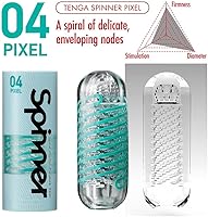 Vista 3 de Tenga Spinner SPN-004 Pixel Masturbador Masculino Reutilizable de Movimiento Espiral