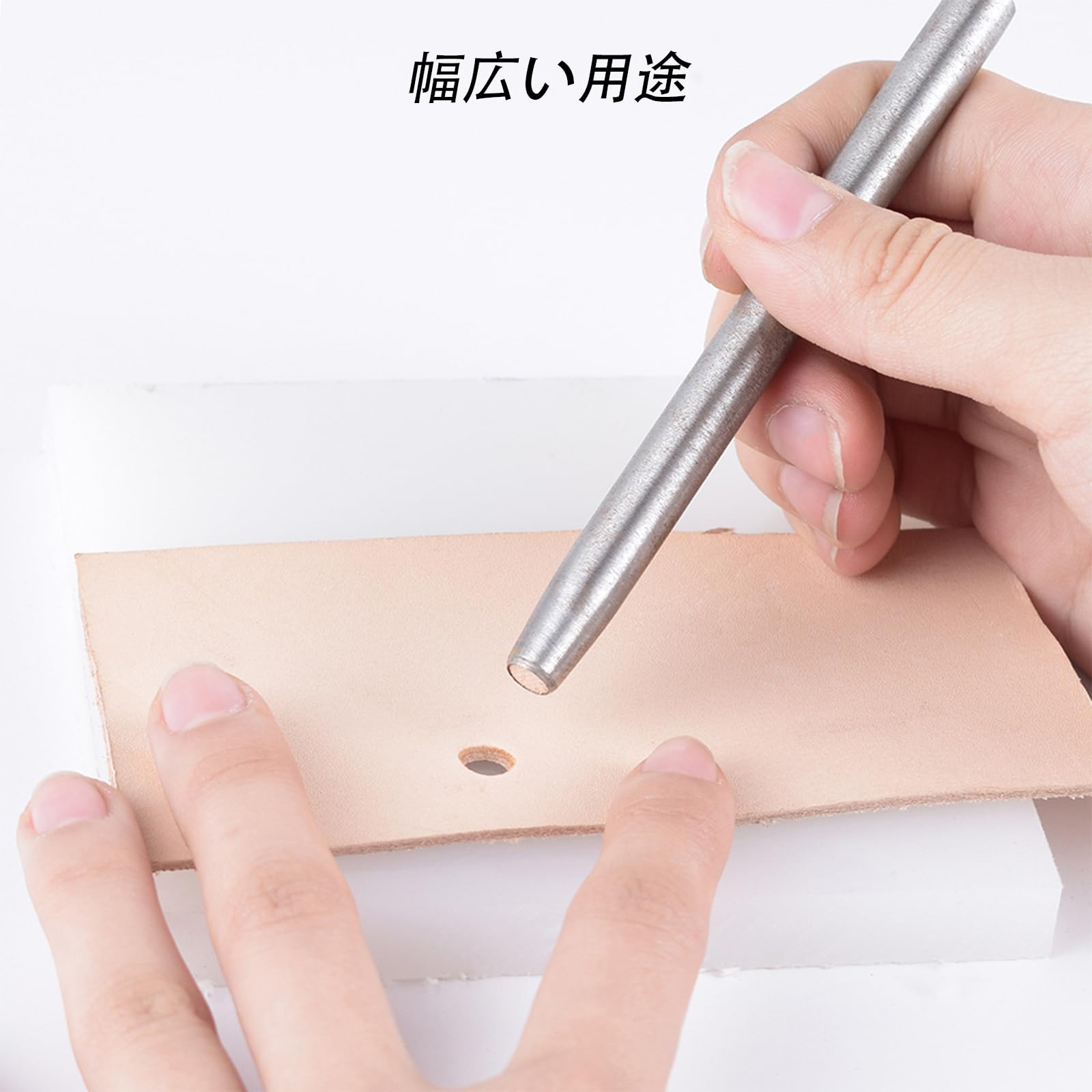 Amazon.co.jp: 穴あけポンチ レザーパンチ 10サイズ 0.5mm/1mm/1.5mm