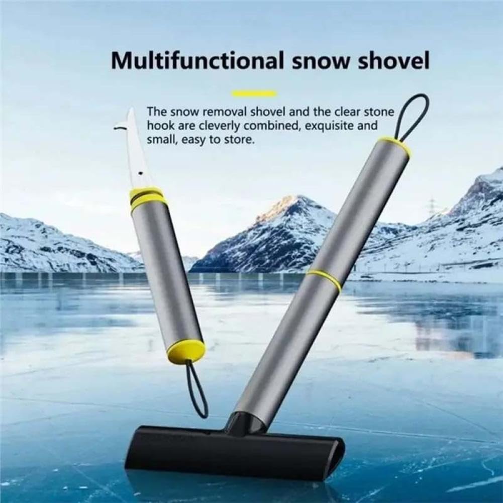 Cepillo de Vidrio TPU para Nieve, Herramienta Pala, raspador de Hielo para Coche, Parabrisas, Pala para Quitar la Nieve, rompehielos, removedor de Nieve, Limpieza