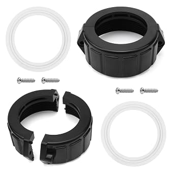 2 in Spa Hot Tub Heater Split Nut Unions Parts Replacement for Balboa Heater Split Nut Actual Size 3 Inch, Suitable for 2 Inch Heater Assemblies - 2 Pack