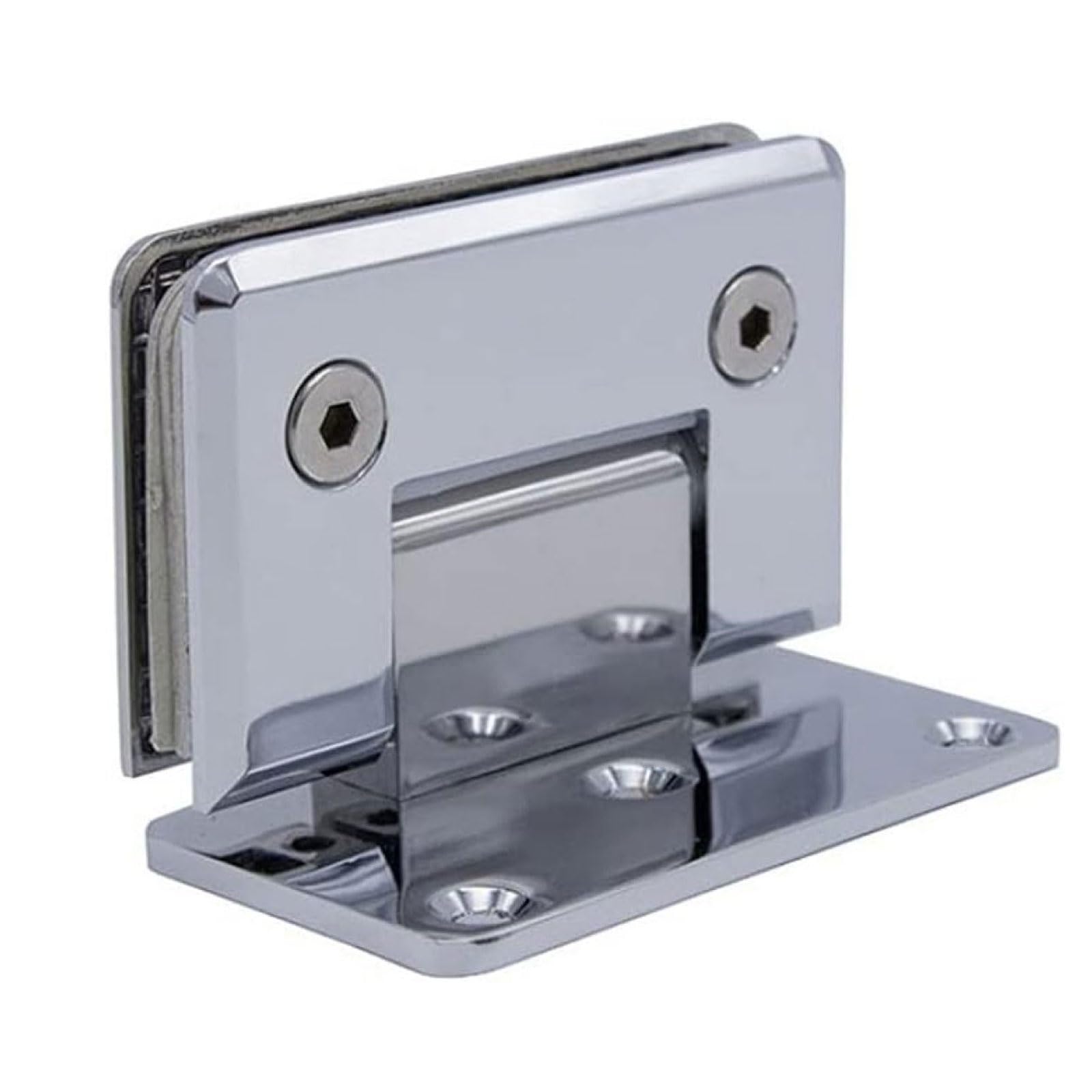 Nviusdsj One Color Hinges, Set Of 2 Bathroom 180 Degree Glass Clamp Zinc Alloy Bearing Hinge Frameless Door