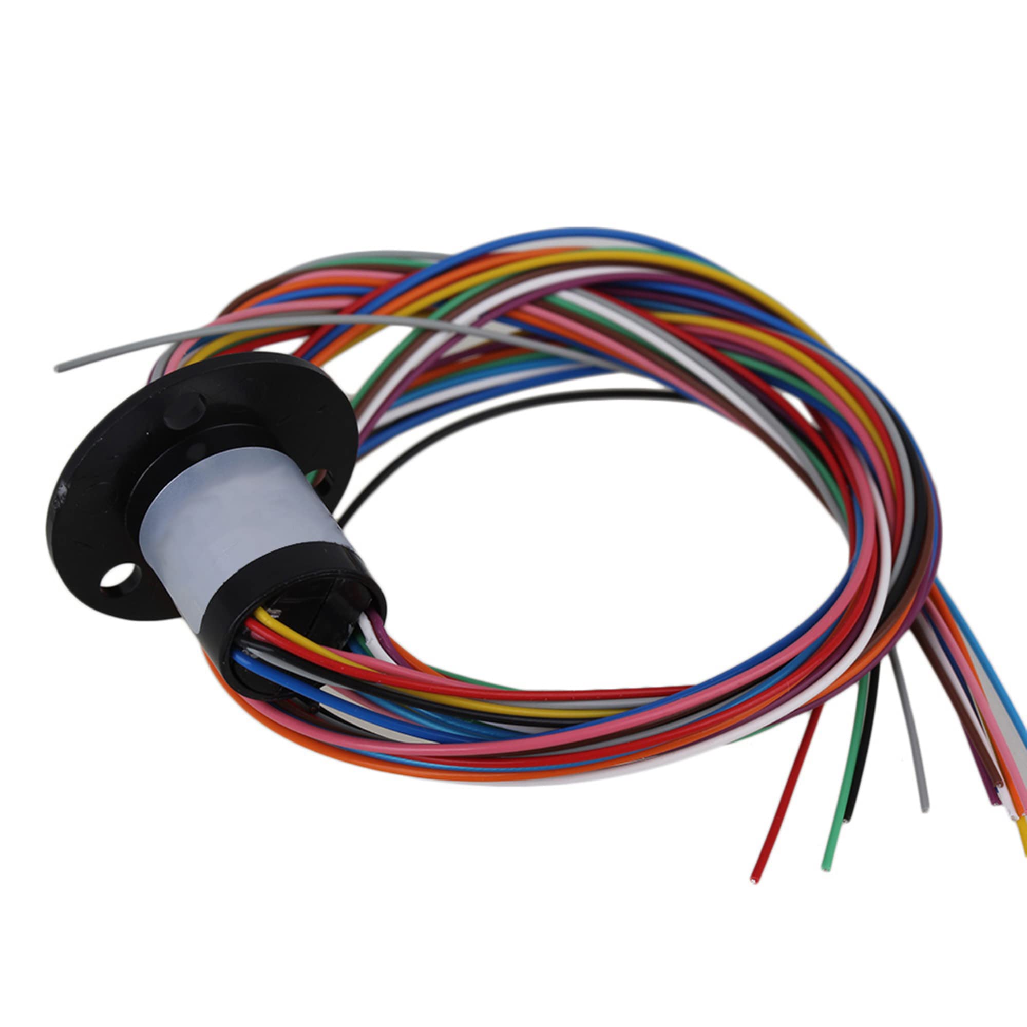 CNBTR 12 Wires Capsule Slip Ring 250Rpm AC/DC 240V 2A Power Collector Ring 12.2mm