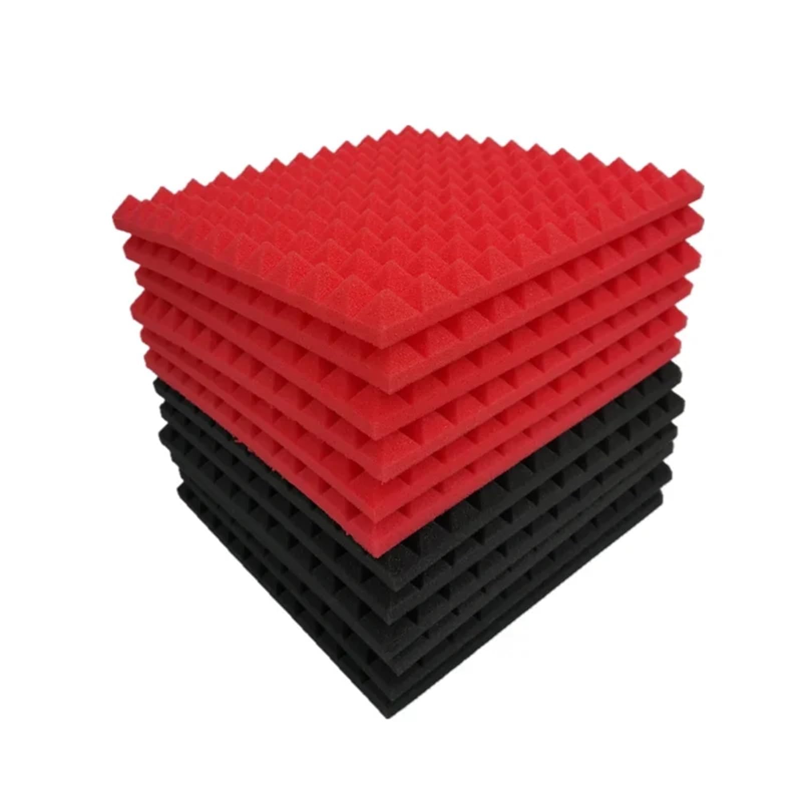 Paneles de pared insonorización alta densidad, aislamiento acústico a prueba sonido, pirámide esponja espuma acústica for estudio, 24 Uds Para amortiguar el sonido(PURPLE,High Density)