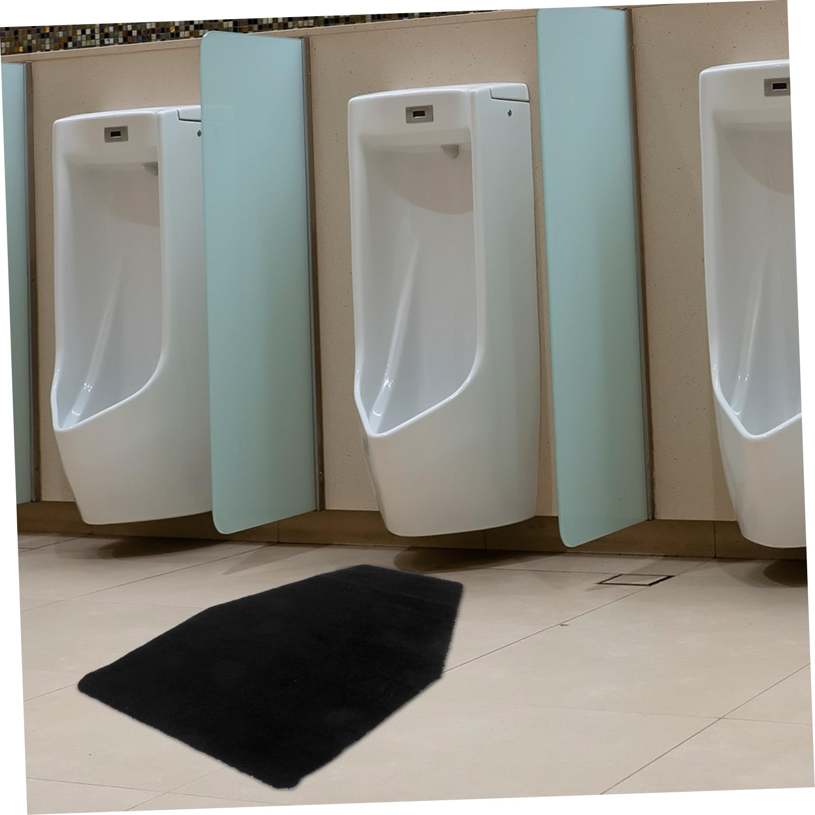 Tappetino antiscivolo per orinatoio da uomo, altamente assorbente, protezione dagli schizzi per il pavimento del bagno, facile da pulire, previene fuoriuscite di urina e odori.