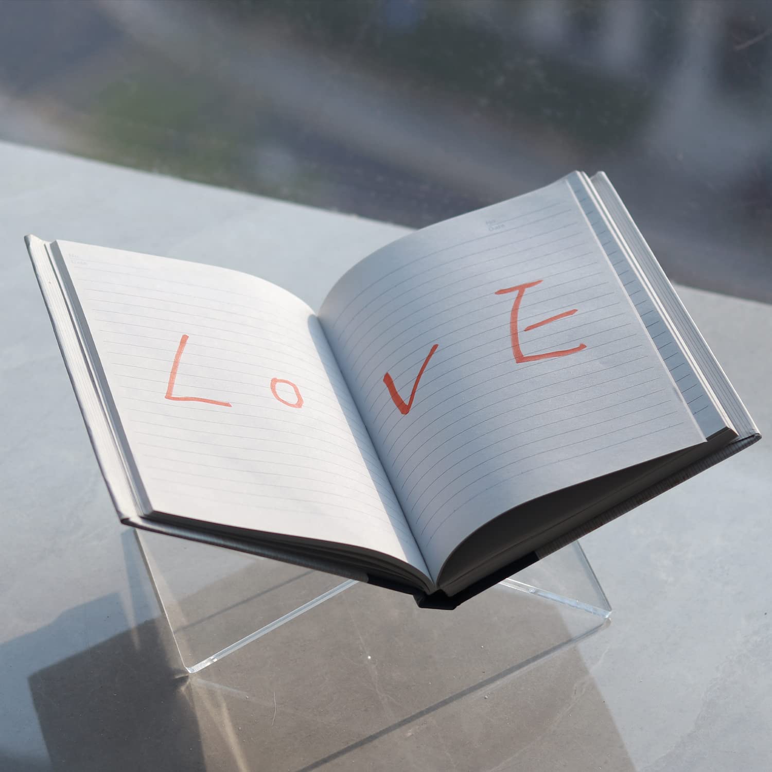 Clear Acrylic Book Stands, X-Shape Transparent Open And Closed Large Book Display Stand Acrylic Book Holder Coffee Table Book Stand For Cookbook Art