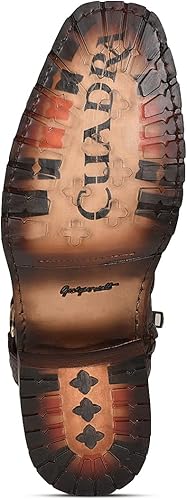 Miniatura 8 de Cuadra Botín para hombre en piel auténtica pitón marrón 1J2LPH