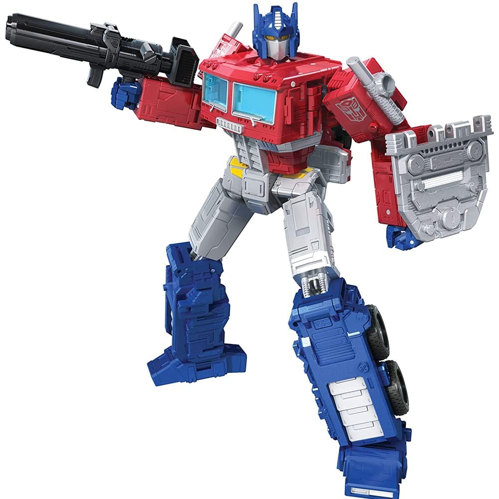 oLUes Transforming Toys Alloy Edition F0699 Optimus Prime Action Figure Exclusive Accessories Car Robot Model, Suitable For Children Over 8 Years Old Birthday Gift