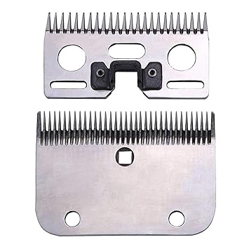 TAKEKIT Horse Clippers Blades, Detachable Universal Blades for Professional Horse Grooming Clippers, Top and Bottom, Stainless Steel, 21-Teeth