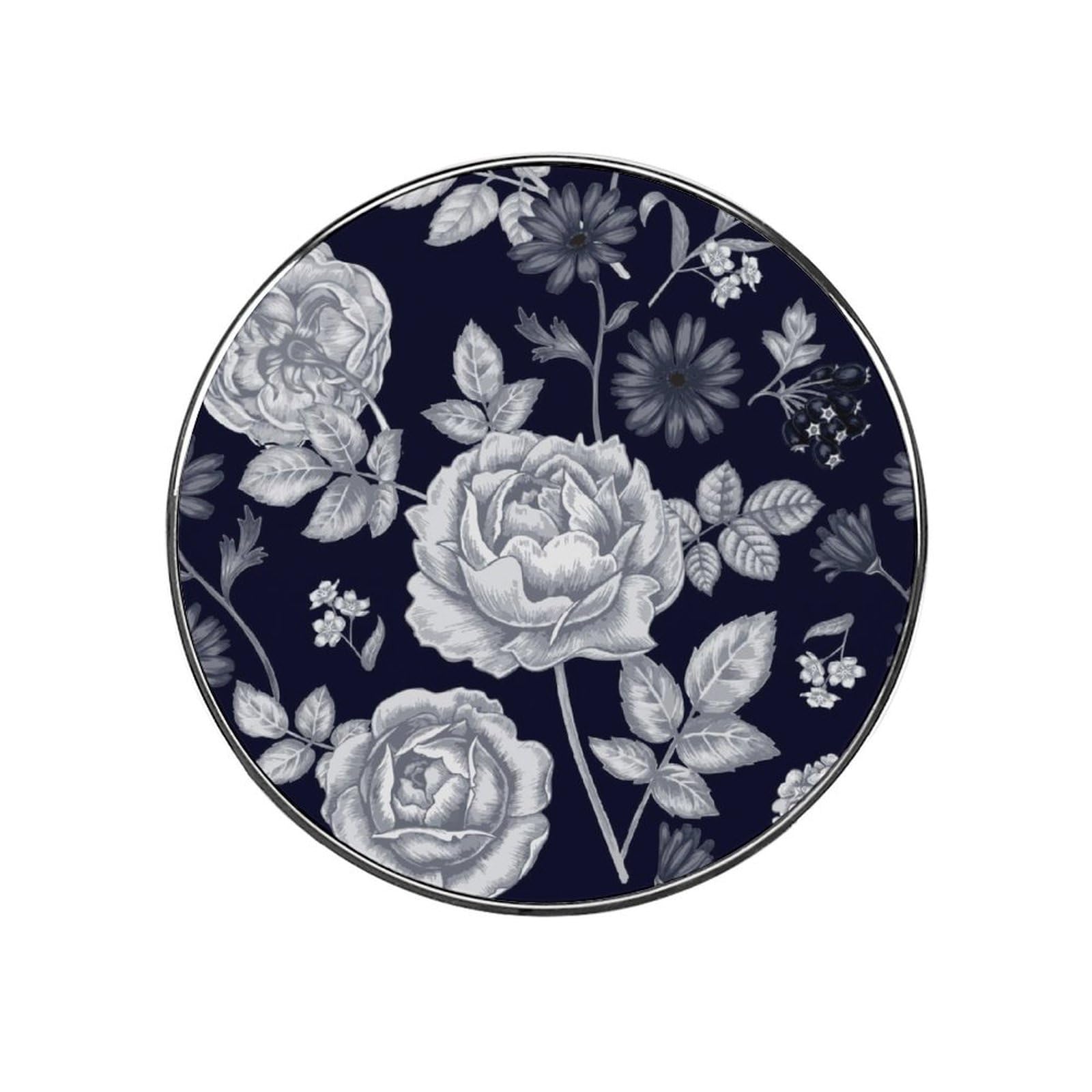 Grey Flower Refrigerator Magnet Decorative Locker Magnet For Kitchen And Office Home Décor