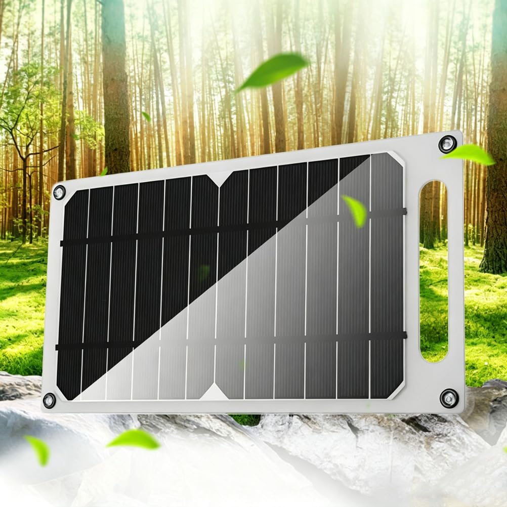 100W Przenośny panel słoneczny z ładowarką USB do telefonu na zewnątrz | Lekka jednostronna ładowarka słoneczna z karabińczykami i przyssawkami, wodoodporna IP65 do wędrówek, kempingu i podróży