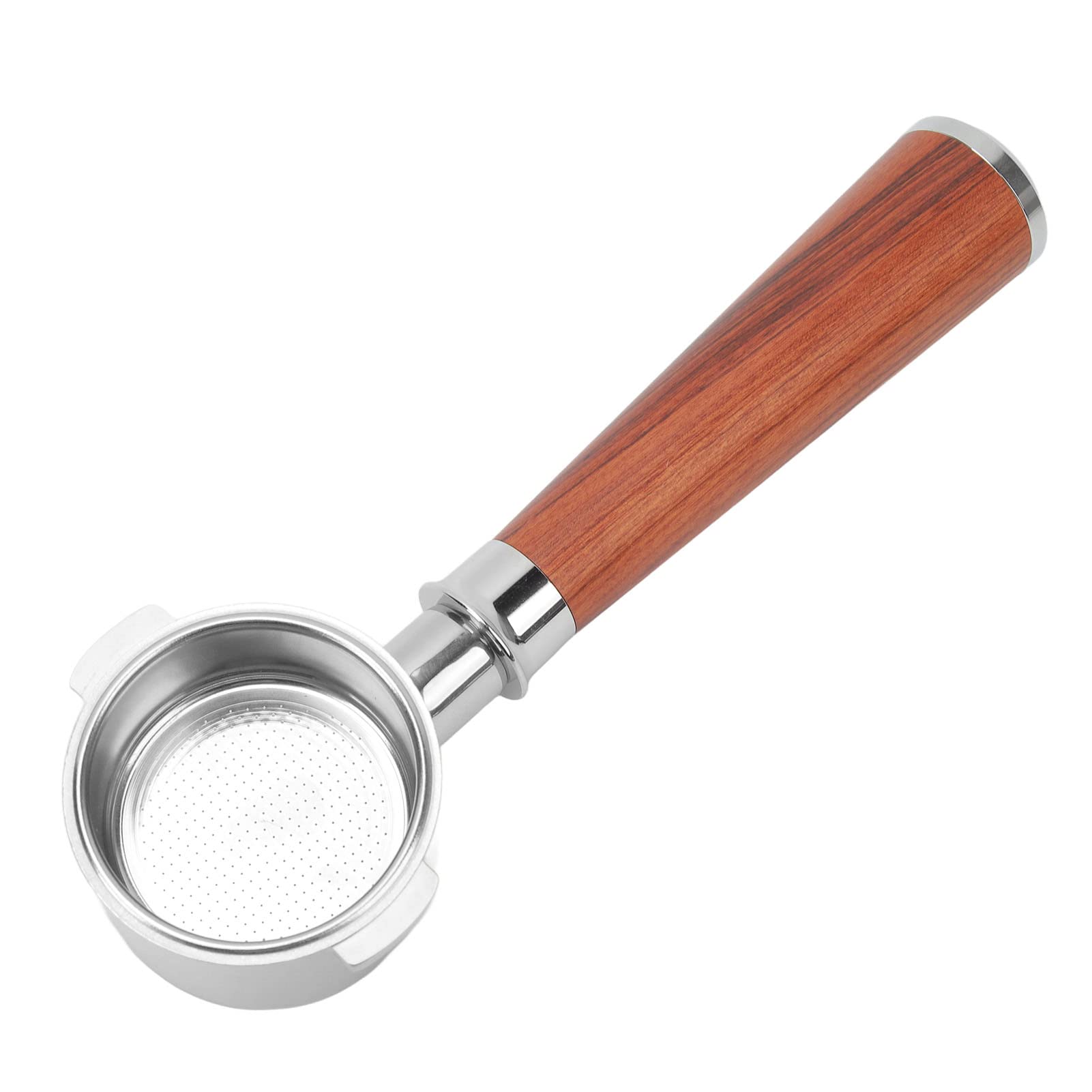 Portafiltro per caffè 51mm Senza Fondo con Manico in Legno (Type