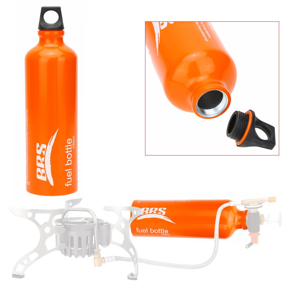 Bouteille Réservoir, Bouteille de Stockage de Carburant Essence Diesel Kérosène Alcool Liquide réservoir de gaz Camping en Plein air 530ml / 750ml