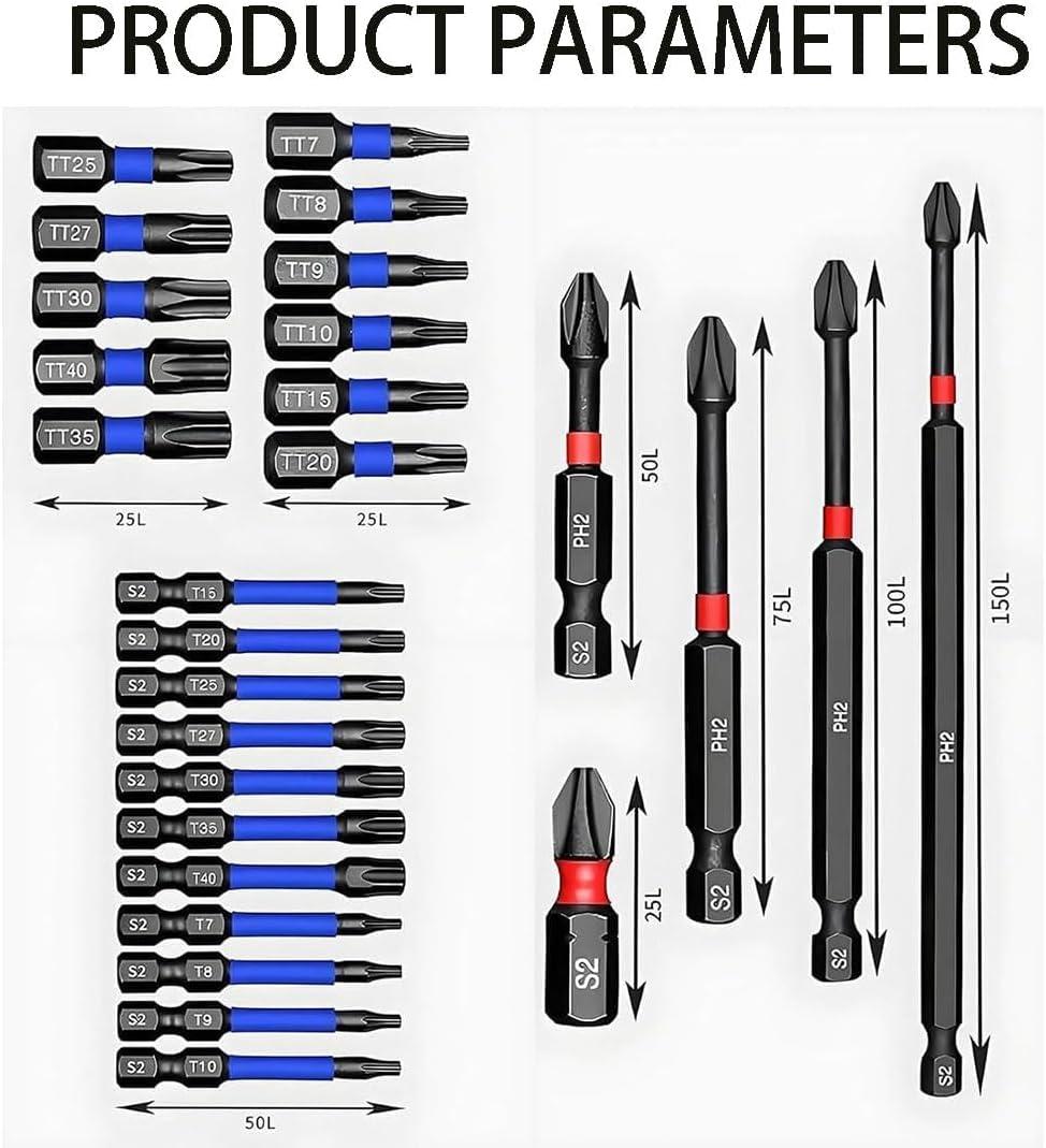 80 Piece Magnetic Impact Nut Driver Set, 46/80 Piece Magnetic Impact Nut Driver Set Metric & Sae with Socket, Magnet Nuts Drivers for Home DIY, Workshop Work, Universal Socket (46PCS)