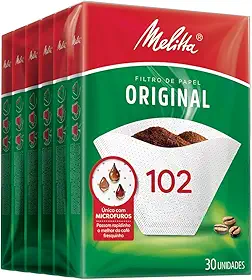 Melitta Pack Filtro de Papel Original 102 Caixa 6 Unidades