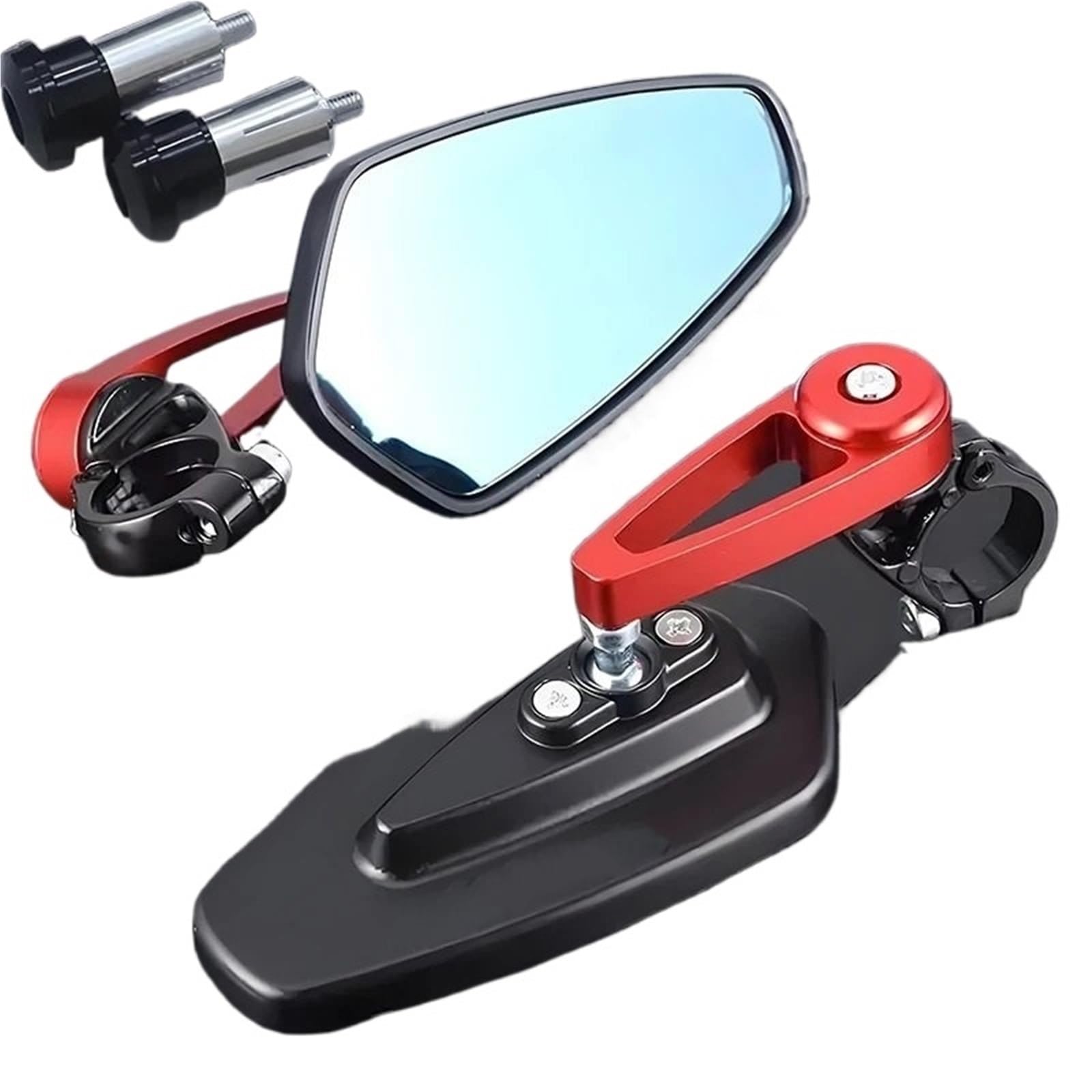 Lusterko boczne 1 para lusterek wstecznych do motocykla, uniwersalne lusterko na koniec kierownicy skutera, pasuje do Kawasaki Z650 Z 650 Lusterko boczne motocykla(B)
