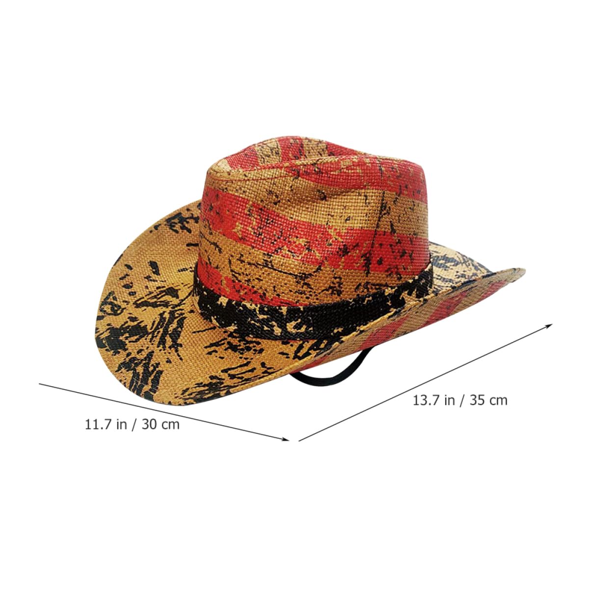 LIFKOME USA-Sombrero Sombrero Occidental Sombrero de Vaquera Sombrero Sombrero de Damas Sombrero de Mujer Cowgirl Hat Sombreros chapéu Caps Sombrero Unisex Sombrero decoración